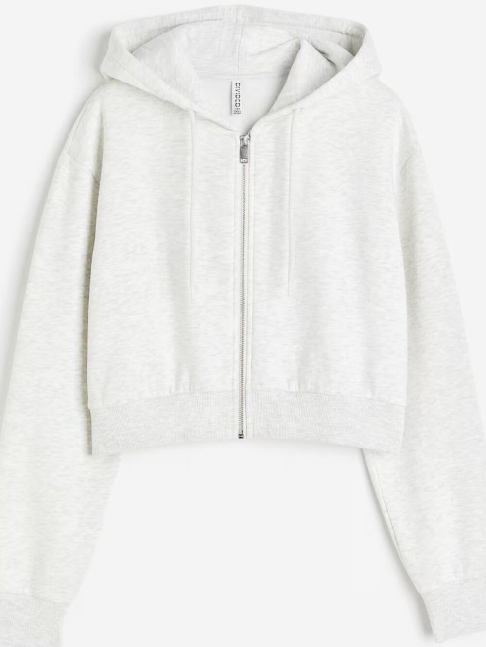 H&M Cropped Hooded Sweatshirt Jacket
